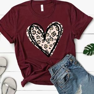 Heart Print T-shirt
